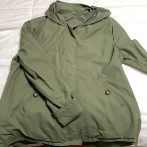 Green oneil raincoat